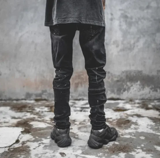 High Street Low-Knee Slim Trousers