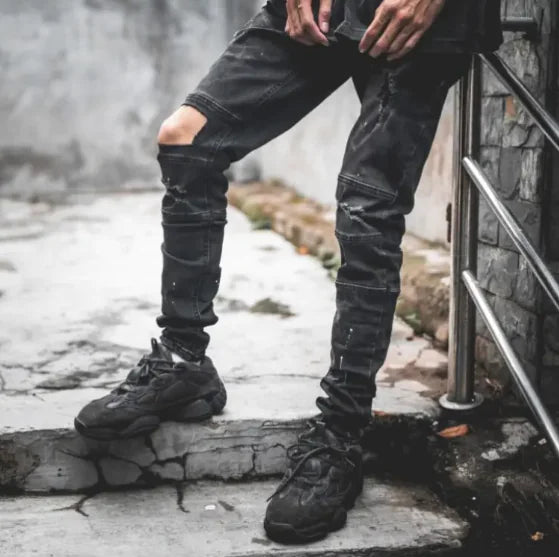 High Street Low-Knee Slim Trousers