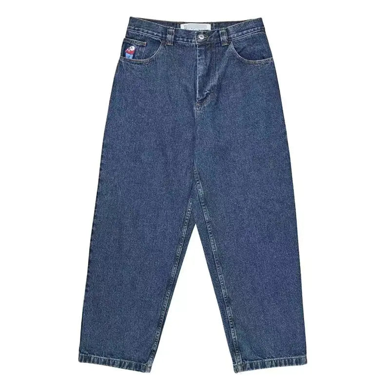 Hip Hop Loose Wide Leg Denim Pants