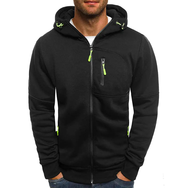 Men's Casual Hoodie Jacket for Daily Street Sports Wear