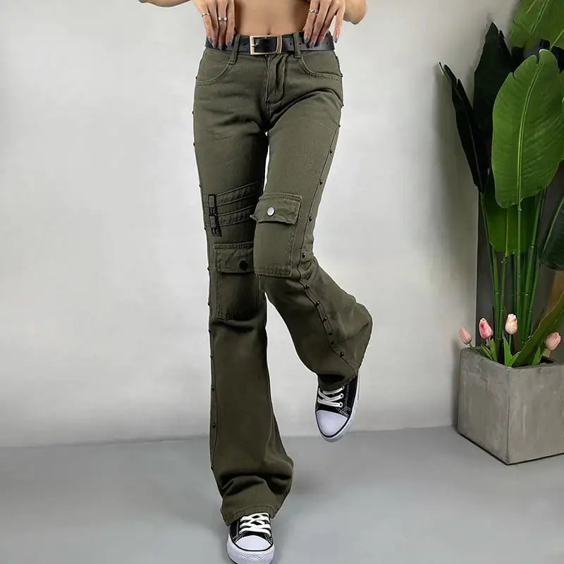 High Street Cargo Straight Pants Jeans