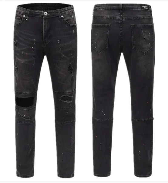 High Street Low-Knee Slim Trousers