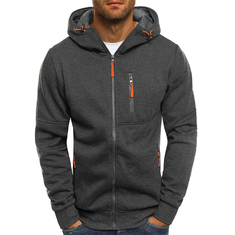 Men's Casual Hoodie Jacket for Daily Street Sports Wear