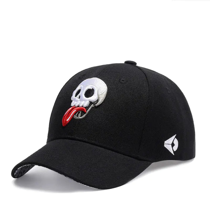 Hip-Hop Style Skeleton Embroidered Baseball Cap