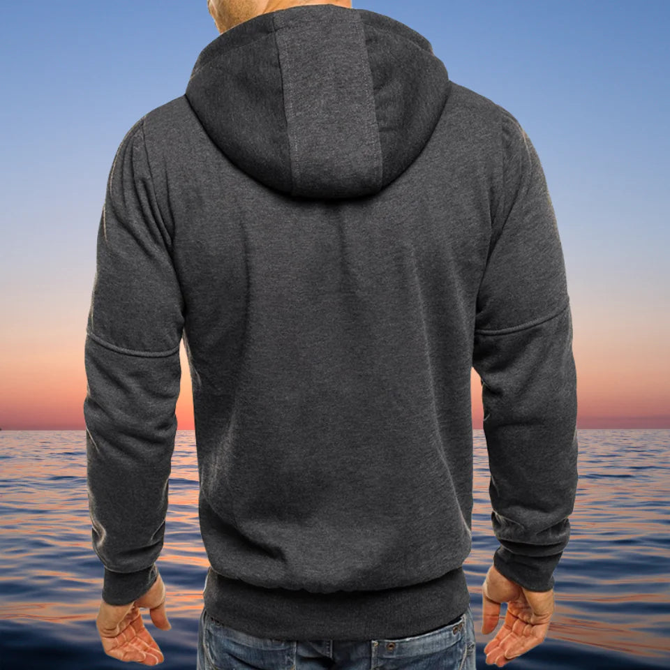 Men's Casual Hoodie Jacket for Daily Street Sports Wear