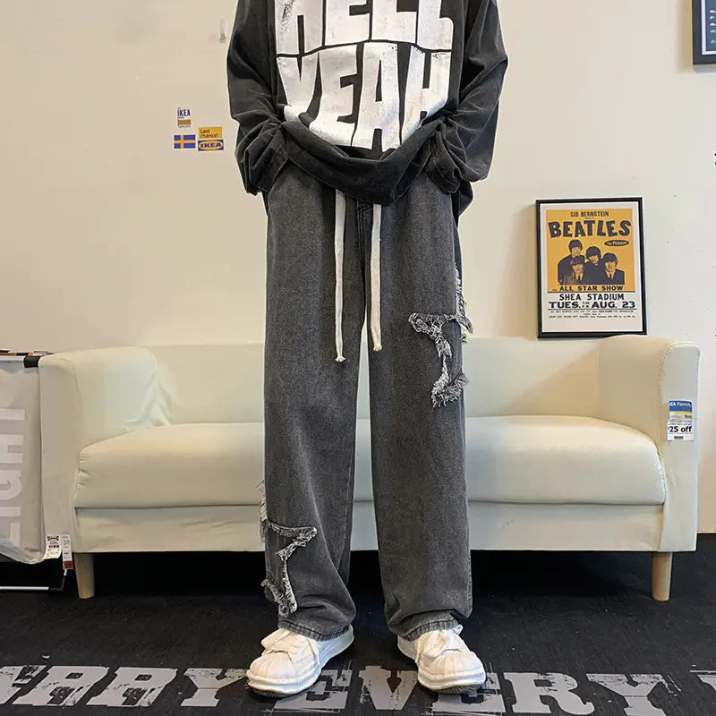 Korean Style Men's Trendy Street Gangster Pants