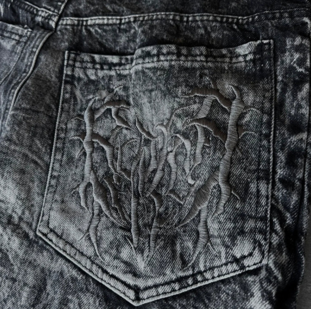 High Street Spider Embroidered Jeans