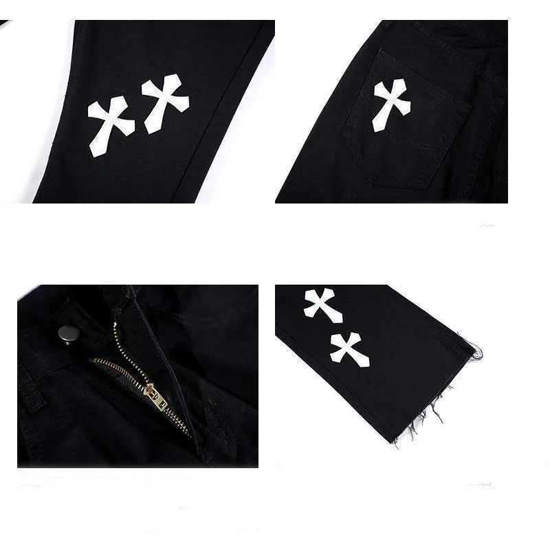 High Street Casual Loose Straight-Leg Jeans