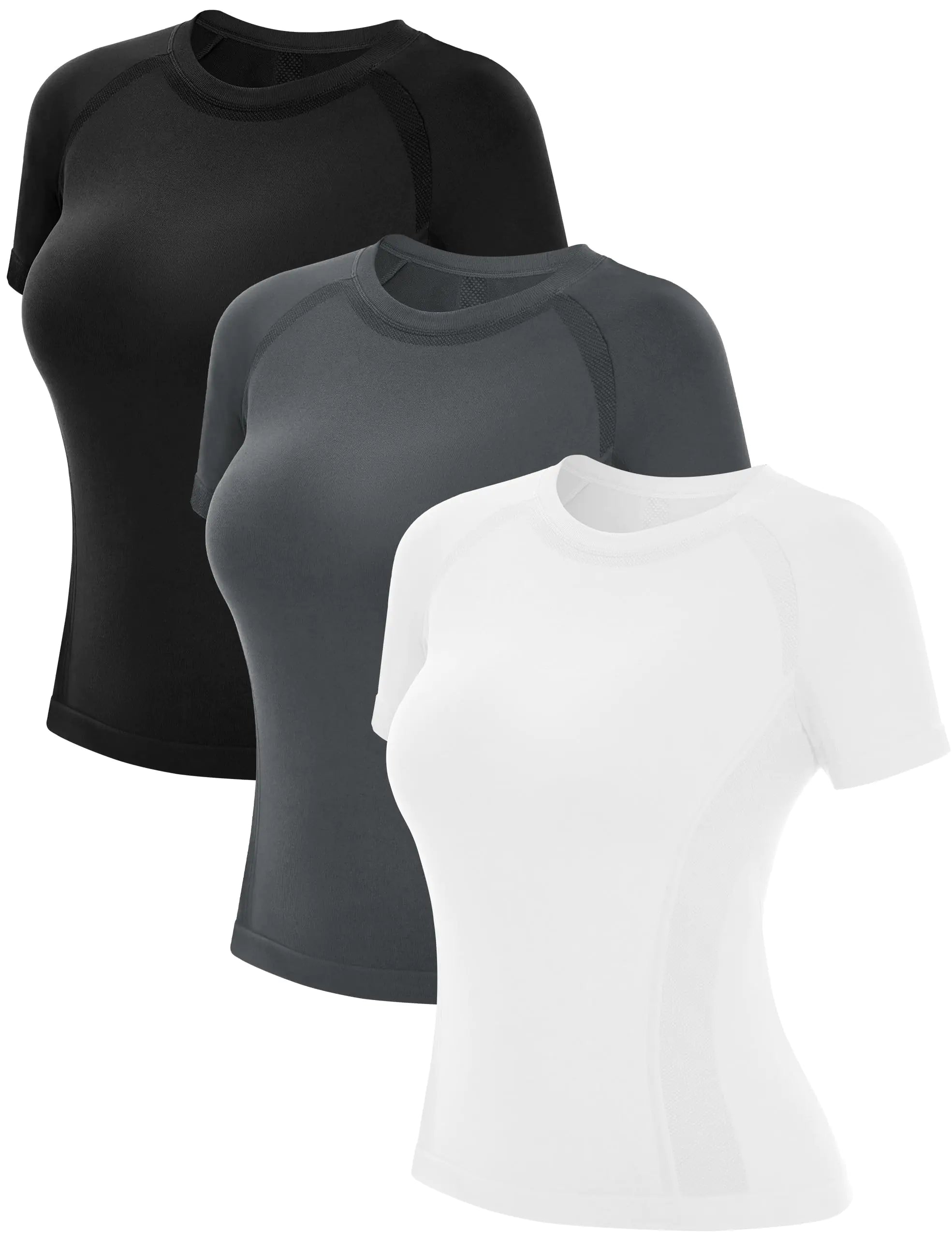 MathCat Short Sleeve Workout Tops for WomenWorkout Shirts for WomenSeamless Yoga Athletic Shirts Gym Running Shirts