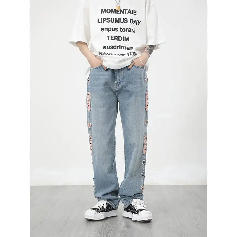 High Street Steel Ball Denim Jeans