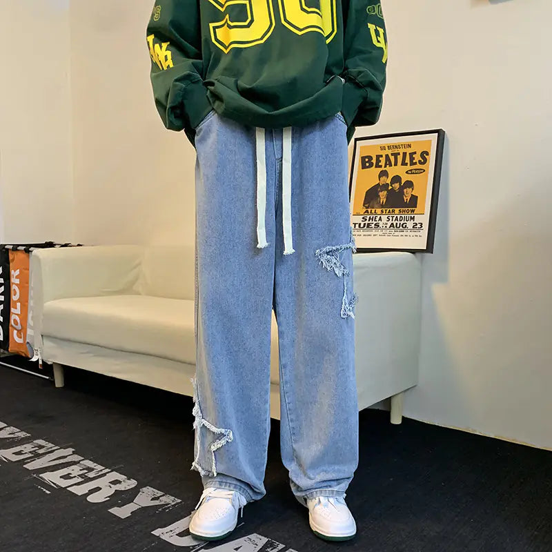 Korean Style Men's Trendy Street Gangster Pants