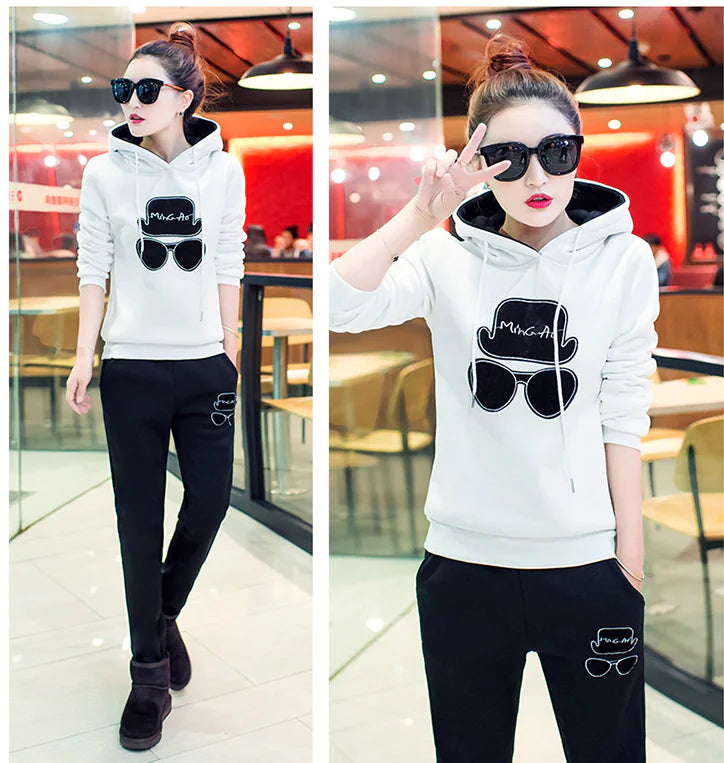 Casual Wear, Hoodie Two-Piece Set